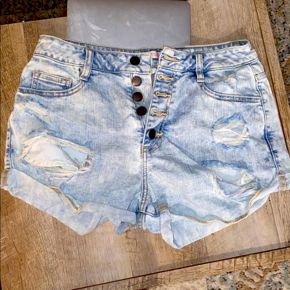 Denim shorts